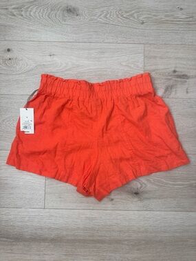 a new day Bright Orange High-Waist Casual Shorts